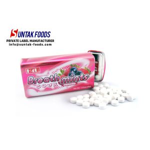 Buy cheap Fresh Breath Healthy Sugar Free Mint Candy Berries Flavor With Private Label from wholesalers