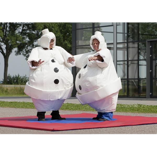 Buy cheap White Inflatable Cartoon Sumo Suits With Foam / Sumo Wrestler Costume from wholesalers