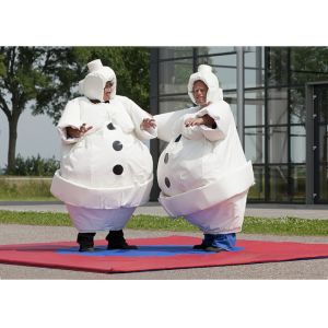 Buy cheap White Inflatable Cartoon Sumo Suits With Foam / Sumo Wrestler Costume from wholesalers