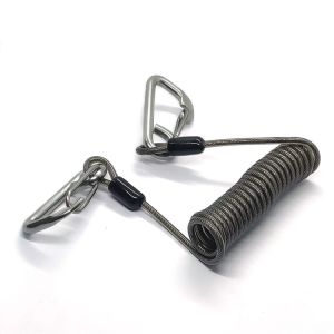 Popular Coil Spring Lanyard With Safety Retractable Warriors Lanyards