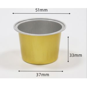 40ml Aluminium Foil Tea Cup Round Aluminium Food Container aluminum drinking