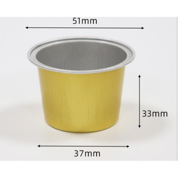 40ml Aluminium Foil Tea Cup Round Aluminium Food Container aluminum drinking