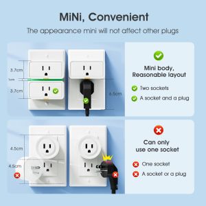 Zigbee Socket Tuya Smart Home US Wireless Plug With Power Monitor Remote Control