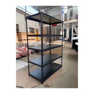 Durable 100kg Capacity 5 Tier Metal Storage Rack Shelf With Adjustable Shelves