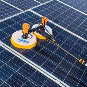 Buy cheap Solar Panel Cleaning System with Electric Double Heads Spin Brush and Brush-Less Motor Driven from wholesalers