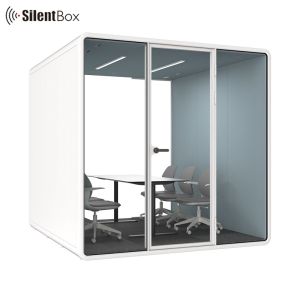 Buy cheap 6 Person Capacity Silent Booth with Aluminum+Steel Frame and Modern Design for Office and Studio from wholesalers