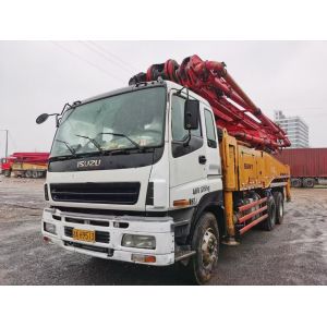 Buy cheap 2012 Sany 49meter red used concrete pump with ISUZU Chassis from wholesalers