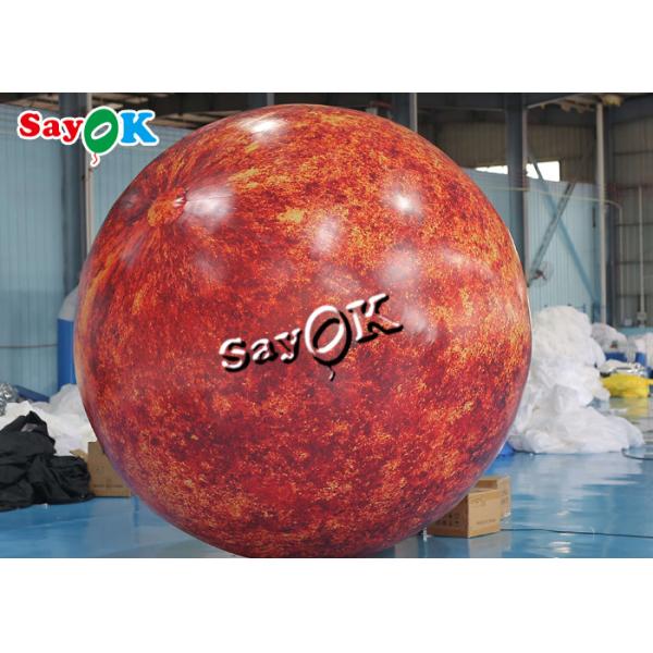 Concert Stage Inflatable Lighting Decoration Big Blow Up Burning Sun For Party Night