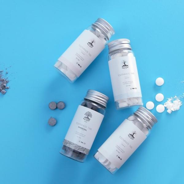 Quality Mint 92 Pack Chewable Toothpaste Tablets ECO False Teeth Cleaning Tablets for sale