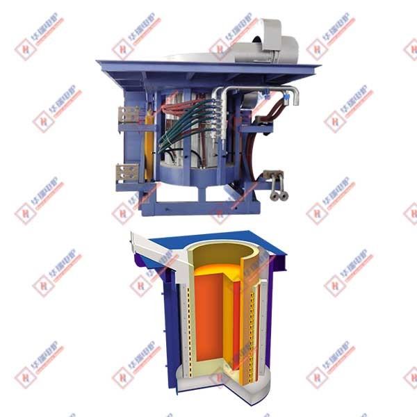 Quality Smooth Aluminum Induction Melting Furnace System Power Saving for sale