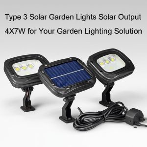 Buy cheap Type 3 Flame Solar Garden Lights Solar Output 4X7W for Your Garden Lighting Solution from wholesalers