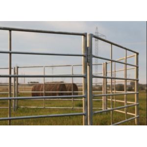 Buy cheap 6 rails Galvanized 6ft Livestock Fence Panels from wholesalers
