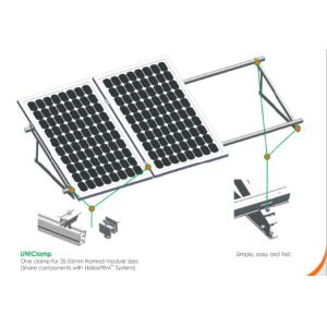 Buy cheap AL 6005-T5 Flat Roof Solar Panel Racking Systems With Tripod Construction from wholesalers
