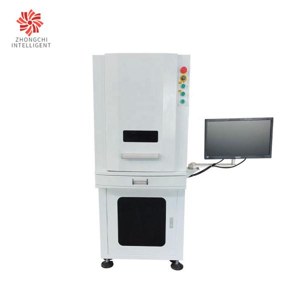 Buy cheap 2KW Enclosed Laser Marking Machine , CNC Laser Engraving Machine Red Light from wholesalers