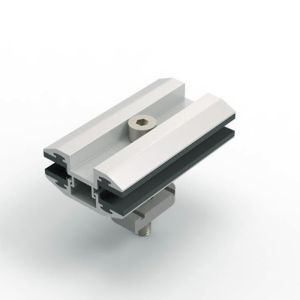 Open Ground Solar Panel Earthing Clamps Home Rail Components For PV Support