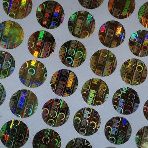 Anti Counterfeiting Holographic Security Stickers HX Custom Adhesive Labels ROHS