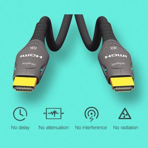 Buy cheap 110mW 48Gbps Hdmi Active Optical Cable 4k HDR 8K Braid Shielding from wholesalers