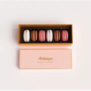 Buy cheap Macaron Chocolate Biscuit Bulk Gift Pastry Cake Box Customized Recyclable With Divider from wholesalers