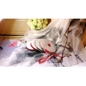 Buy cheap Polyester Single Face 3.2mm Wide Plaid Wired Ribbon product