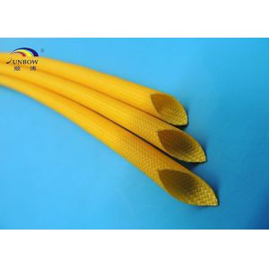 Buy cheap Red 1.2KV Braided Silicone Rubber Fiberglass Sleeving High Temperature Resistant from wholesalers