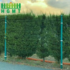 Outdoor Garden Decorative Security Welded Wire Mesh 3D Fence Panel With Gate