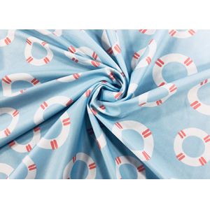 Buy cheap 85% Polyester Digital Printing Fabric For Swimsuit Sky Blue Swim Ring 200GSM from wholesalers