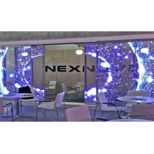 Hanging LED screens transparent LED display 1000*500MM adjustable brightness