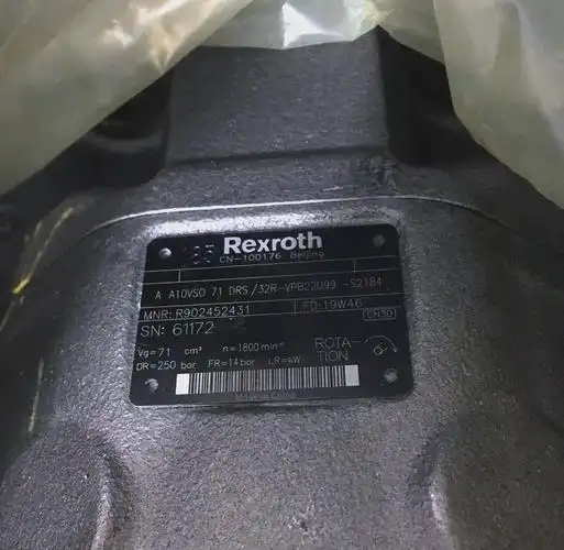 Rexroth A10VSO Axial Piston Pump 45cc/rev Hydraulic ISO Certified