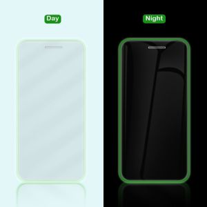 Buy cheap Luminous Glowing Tempered Glass Screen Protector For Iphone 12 Fluorescent Frame from wholesalers