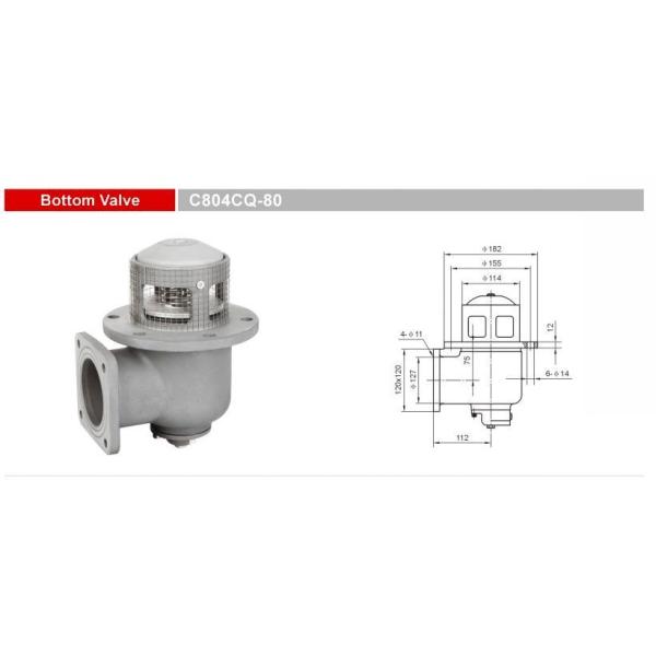 C804cq-80 Bottom Emergency Cut off Valves for Tank Truck Trailers