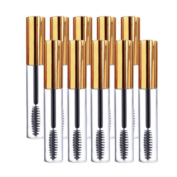 Buy cheap OEM Liquid Eyeliner Tube empty Round Rose Gold Clear Eyeliner Tube with brush from wholesalers