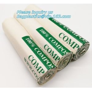 Buy cheap drawstring 100% eco friendly direct manufacturing factory compostable garbage bags on roll, Sealing & Handle and Customi from wholesalers