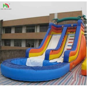 Buy cheap Popular Commercial Inflatable Water Slides with Pool for Sales from wholesalers