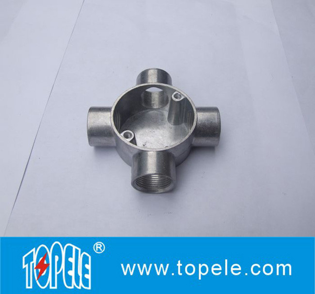 Electric Malleable Iron Cross Circular Intersection Four Way Junction Box