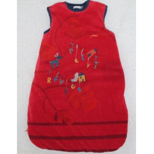 China Velour With Padding Baby Padded Sleeping Bag Winter Warm Sleeveless on sale