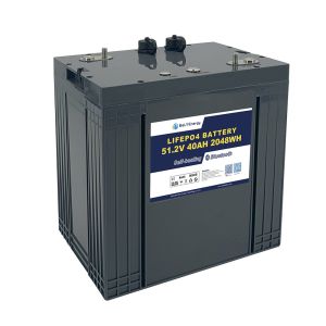 Lead Acid Replacement Golf Cart Lithium Battery with communication function