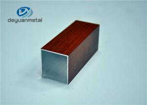 China T5 Buildings Furniture Extruded Aluminum Rectangular Tubing Profiles Mill Finished on sale