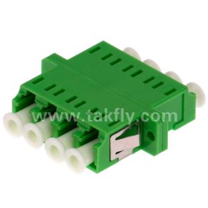 Buy cheap LC Quad Fiber Optic Adapter Singlemode Multimode APC UPC from wholesalers