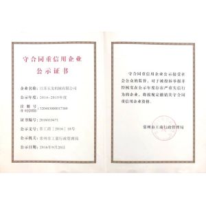 Jiangsu Wulong Machinery Co., Ltd Certifications