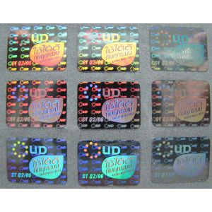 Buy cheap Adhesive Custom Holographic Labels Waterproof With Cooper Paper Material from wholesalers