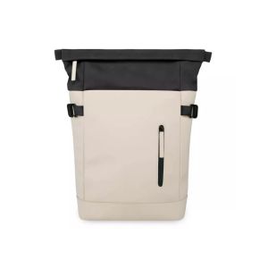 China Waterproof RPET Casual Business Roll Up Rucksack , College Laptop Rolltop Backpack on sale