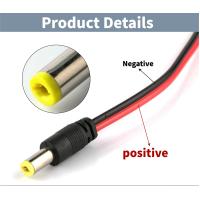 Buy cheap 5AWG - 32AWG UL DC Power Cord 2.1mm Positive negative connector product