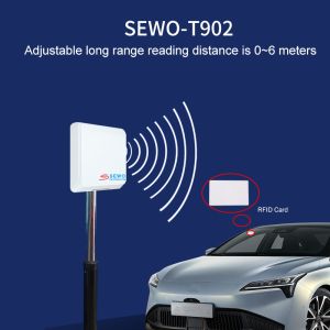 SEWO Long Range UHF RFID Parking System with Vehicle Access Control and Remote