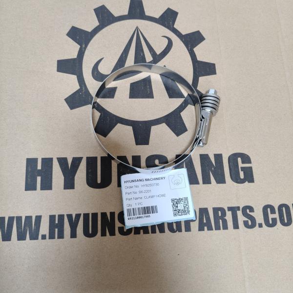 Quality Hyunsang Excavator Parts CLAMP HOSE 9X-2201 For 120M, 12M, 225D, 229, 229D for sale