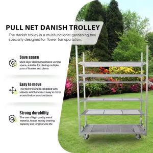 Buy cheap Foldable Dutch Flower Trolley White Easy To Clean Perfect from wholesalers