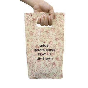 100% Eco Friendly Biodegradable Seal Bag Customization Die Cut Plastic Bag