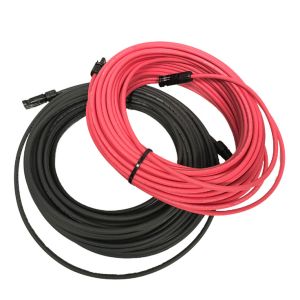 Buy cheap Flexible Black Solar Panel Extension Cable Length 10ft Temperature Rating 105°C from wholesalers