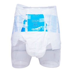 White Large Unisex Diapers Pull Up Incontinence Pants For Adults Dry Surface