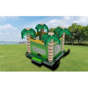 Tropical Palm Tree Bounce House Childrens Inflatable Castle