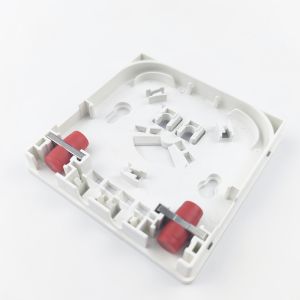 114*85*21mm FC/UPC Plastic Fiber Optic Faceplate Socket Panel for Indoor Network